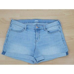 Old Navy Light Wash Denim Cuffed Shorts Size 12